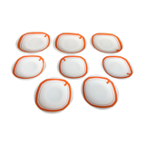 Vintage plates decor orange Rivanel