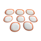 Vintage plates decor orange Rivanel
