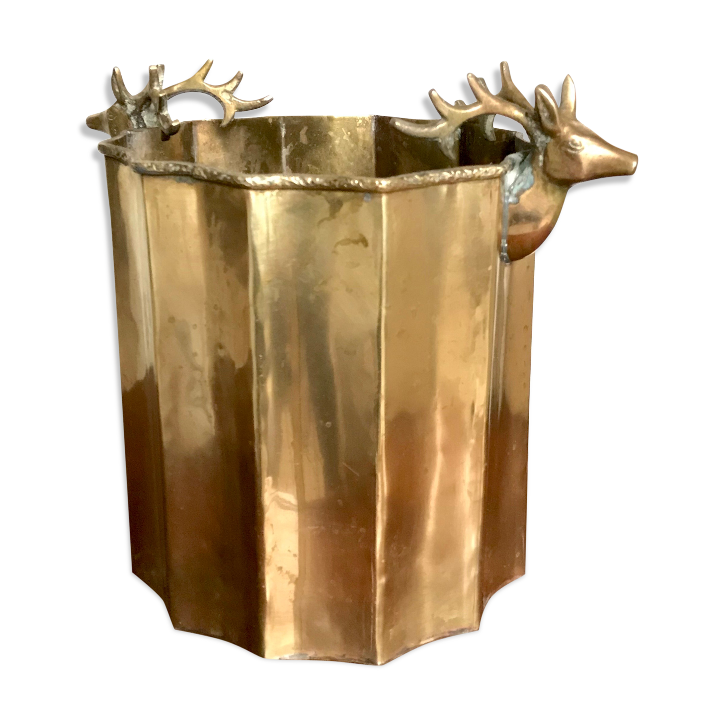Brass paper basket