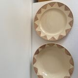 Set of 2 round dishes saint amand
