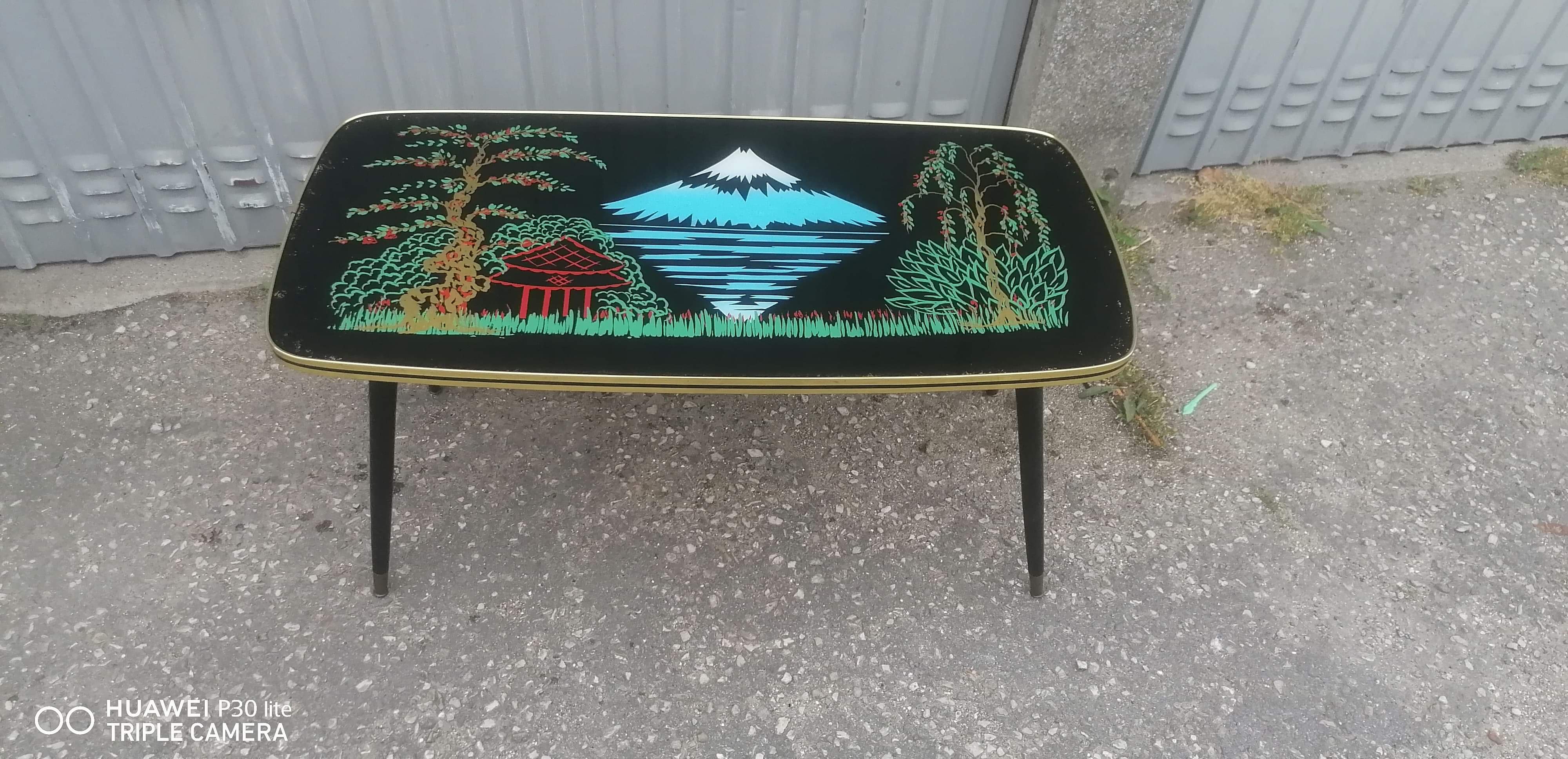 Former black coffee table