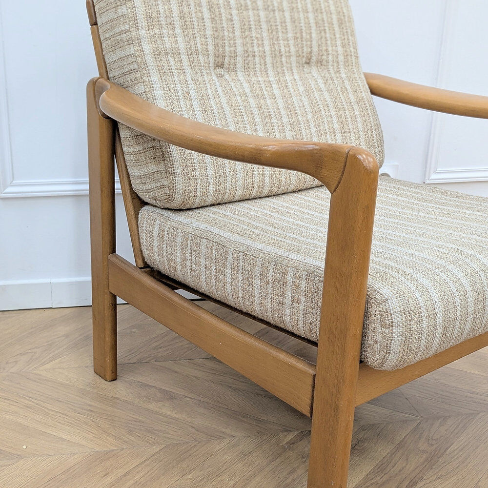 Fauteuil vintage en hêtre