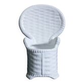 Vide poche / cache-pot fauteuil Emmanuelle en porcelaine