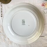 Vintage hollow dish French Terre de Fer St Amand TRIANON cherub motif 19th century