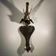 Door knocker / wall paperweight, bronze elephant sculpture