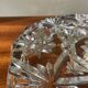 Chiseled glass ashtray