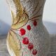 Italian ceramic vase from 1950 with floral decoration