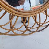 Vintage Wicker Mirror