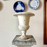 Medici pot in white cast iron - shower base