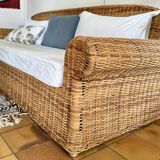 3 seater rattan sofa from Conran shop vintage