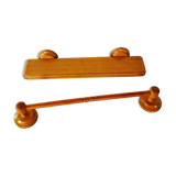 Vintage shelf and towel holder