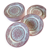 14 assiettes plates anciennes anglaises