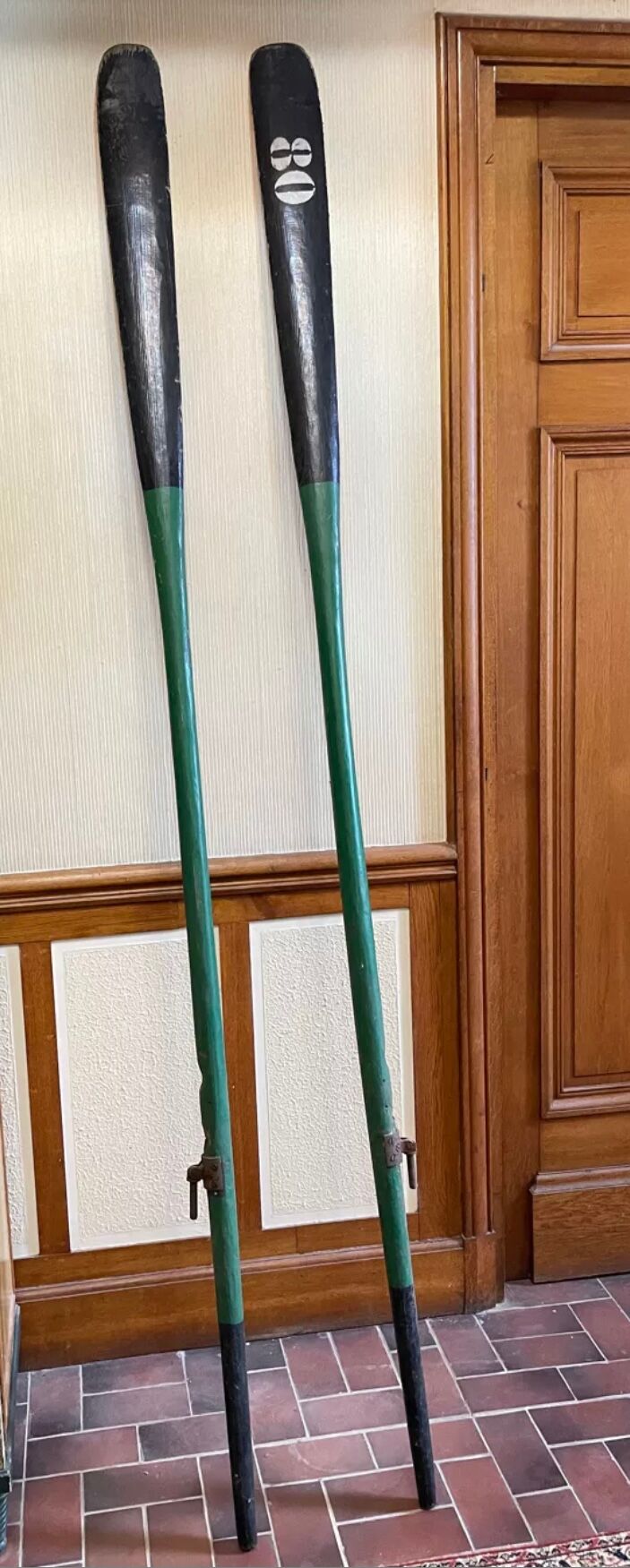 Old wooden paddles
