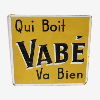 Plaque ancienne publicitaire vabe