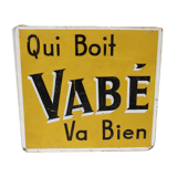 Plaque ancienne publicitaire vabe