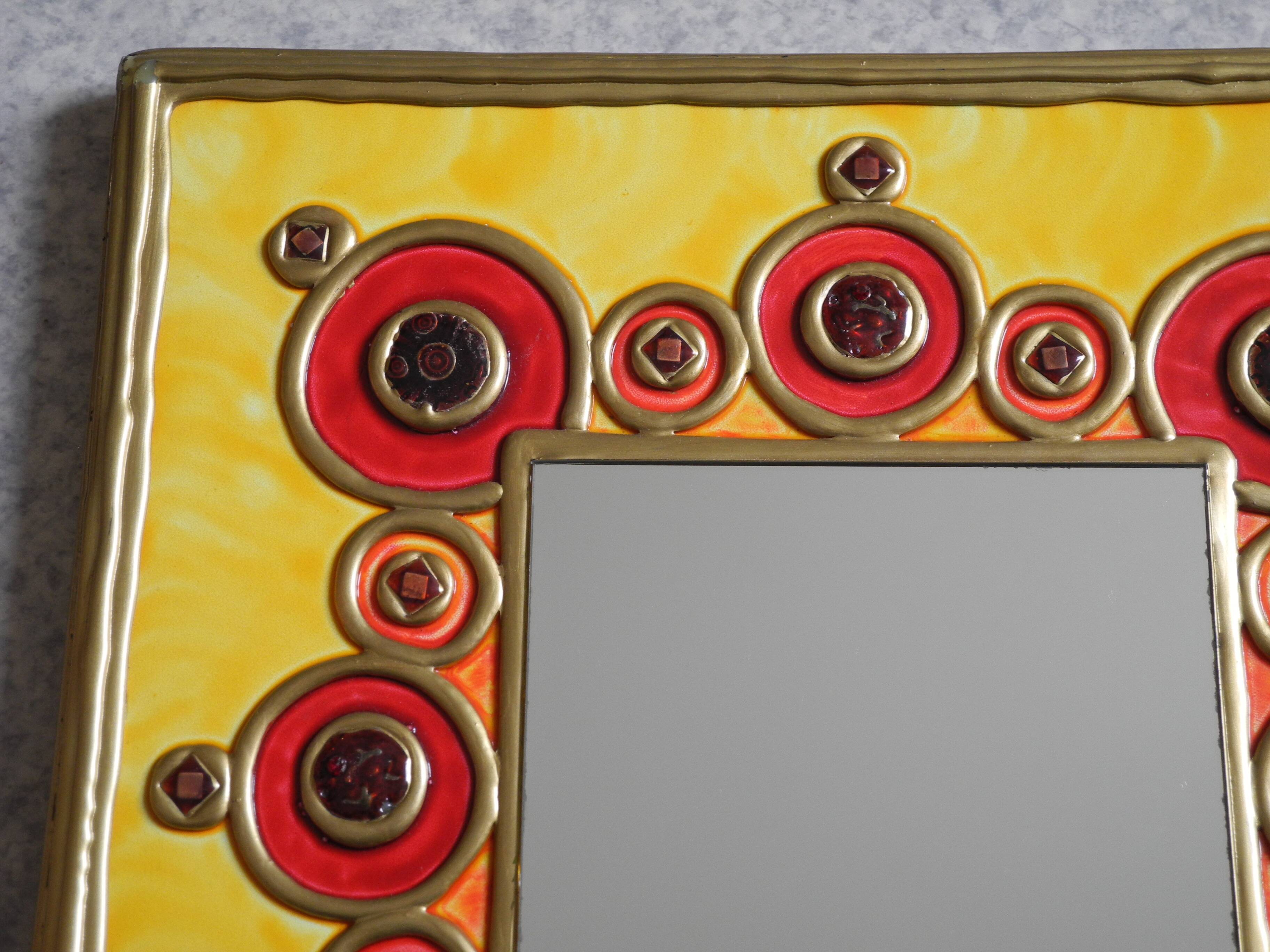 Lydie Eyraud resin mirror vintage decor French mirror design art
