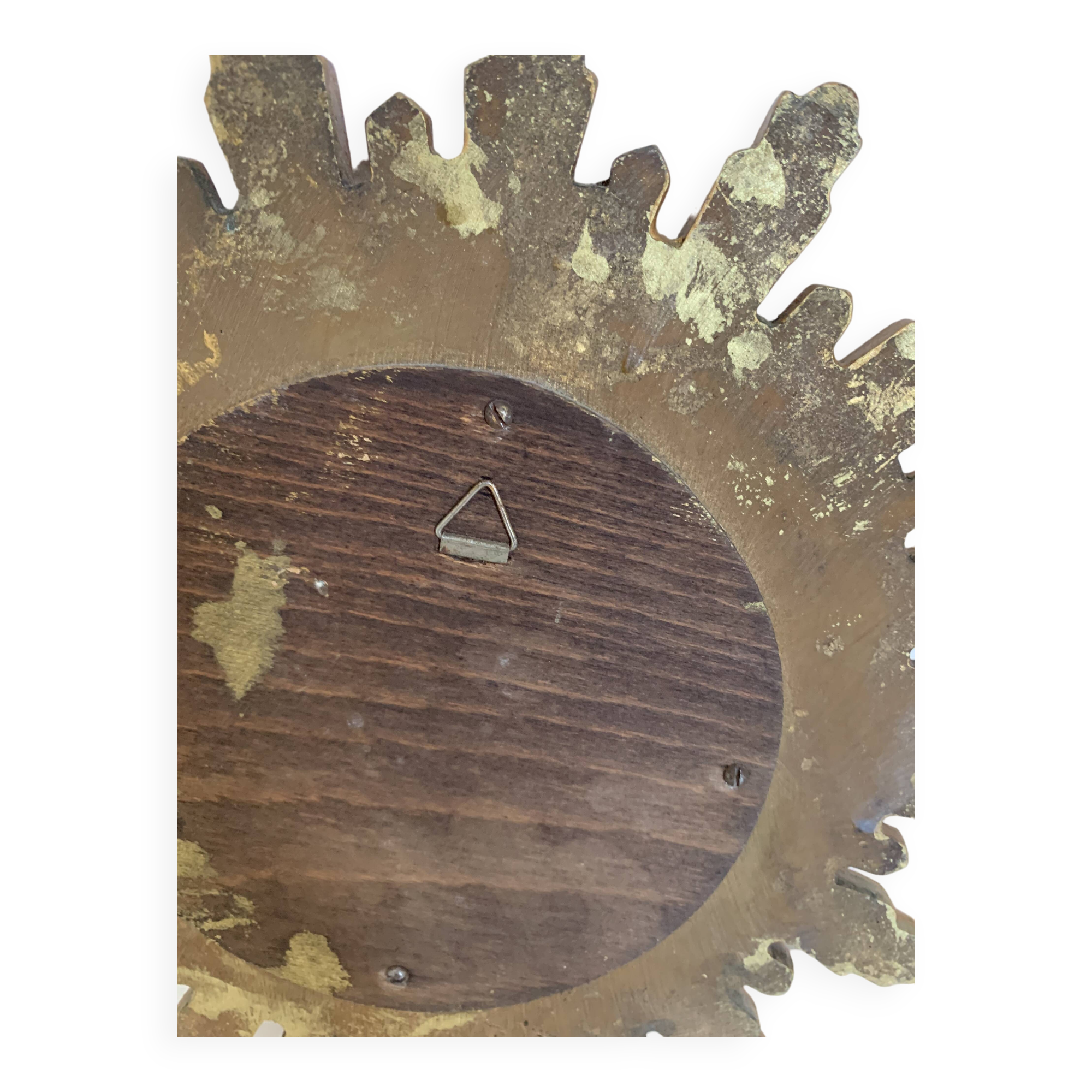 Vintage 1960s witch's eye sun mirror - 25 cm