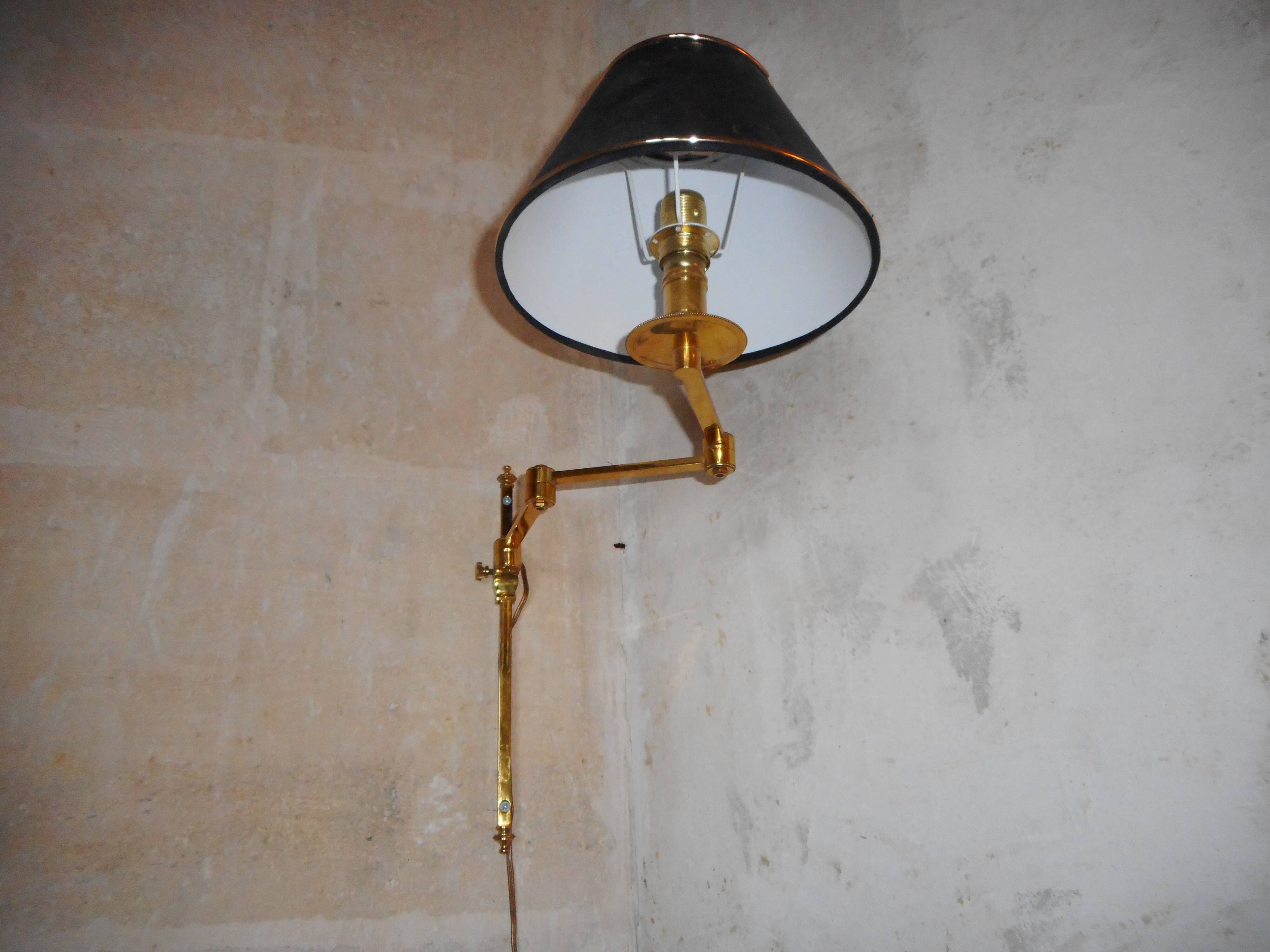 Pair of brass sconces