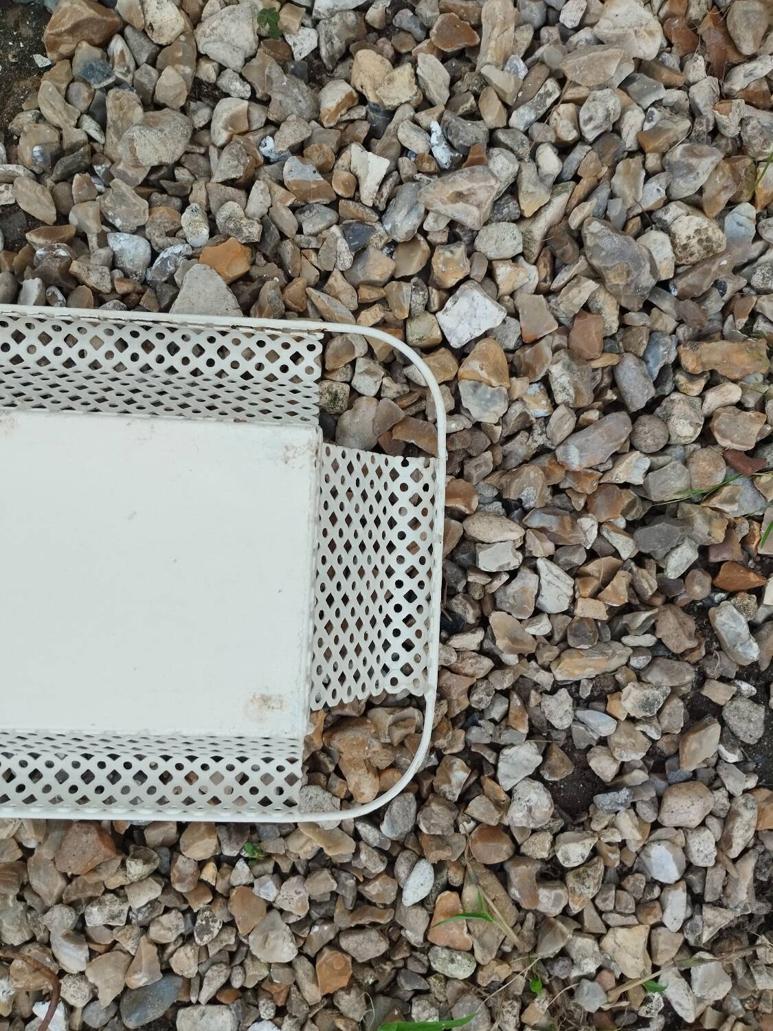 Antique vintage wrought iron planter