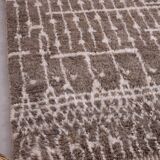 Taupe Beni Ourain rug, Moroccan rug 150/250cm