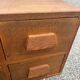 Oak craft cabinet with 4 drawers