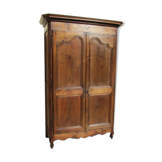 Louis XV wardrobe, solid walnut