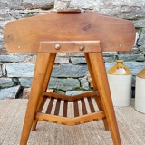 Former Scandinavian wooden sewing cart