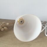 Lamp in white frosted glass