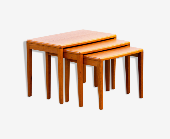 Scandinavian teak pull-out coffee tables
