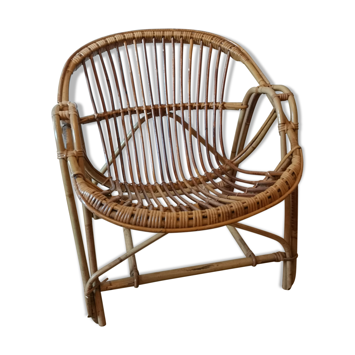 Rattan chair 70s