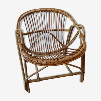 Rattan chair 70s