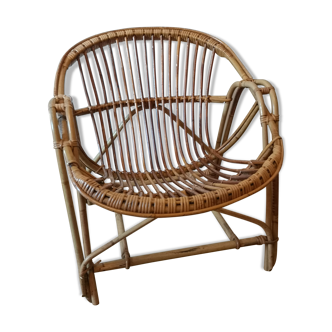 Rattan chair 70s