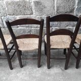 Mulched brutalist chairs, set of 6
