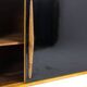 Low ash sideboard with sliding doors. 1960s.