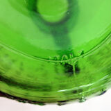 Emerald green molded glass pitcher - Bormioli Fidenza Vitraria Italy - vintage 60s