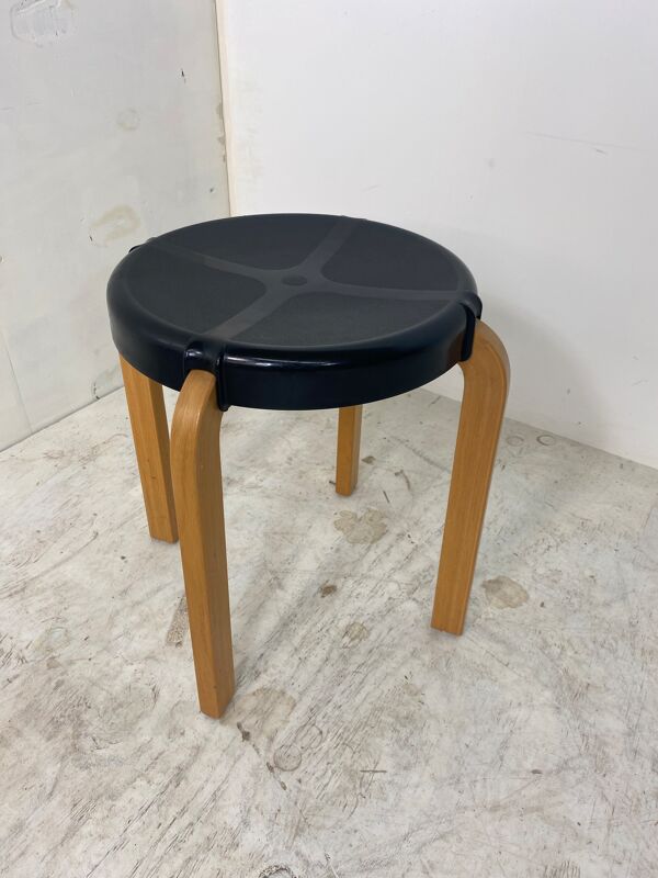 Tabourets vintage de style scandinave de Kembo, années 1970, Ensemble de 2