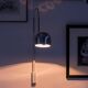 Stilnovo Wall Lights polished chrome lampshade Italian from the mid-20th century.