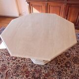 Dining table in travertine from the 1970s/1980s.