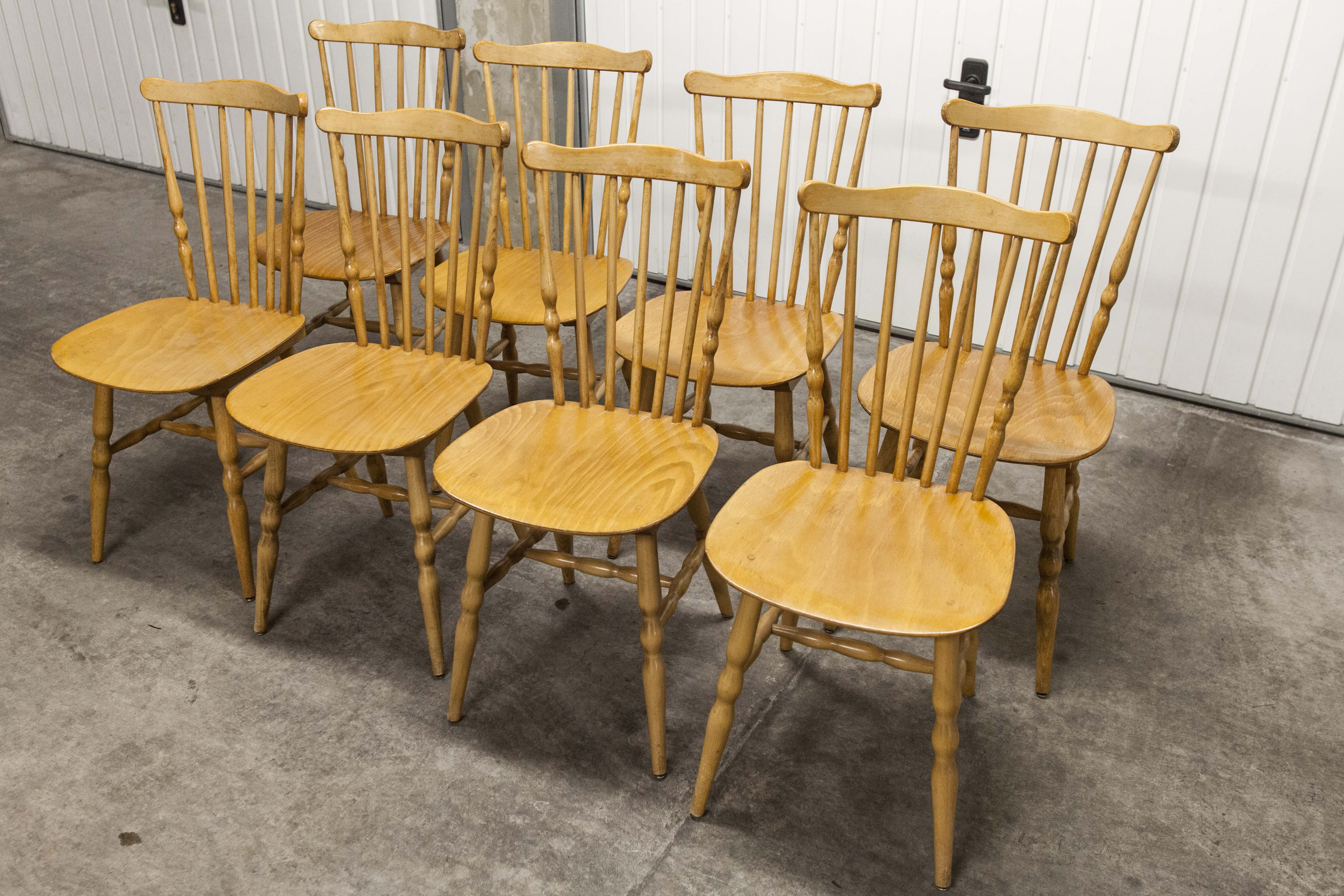 Set of 8 Baumann chairs "Florida"