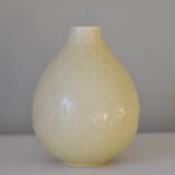 Set of two Nils Thorsson Yellow Faience Marselis Vase Aluminia Royal Copenhagen