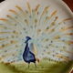 Decorative Majolic Plate HB Choisy the King Peacock Decoration