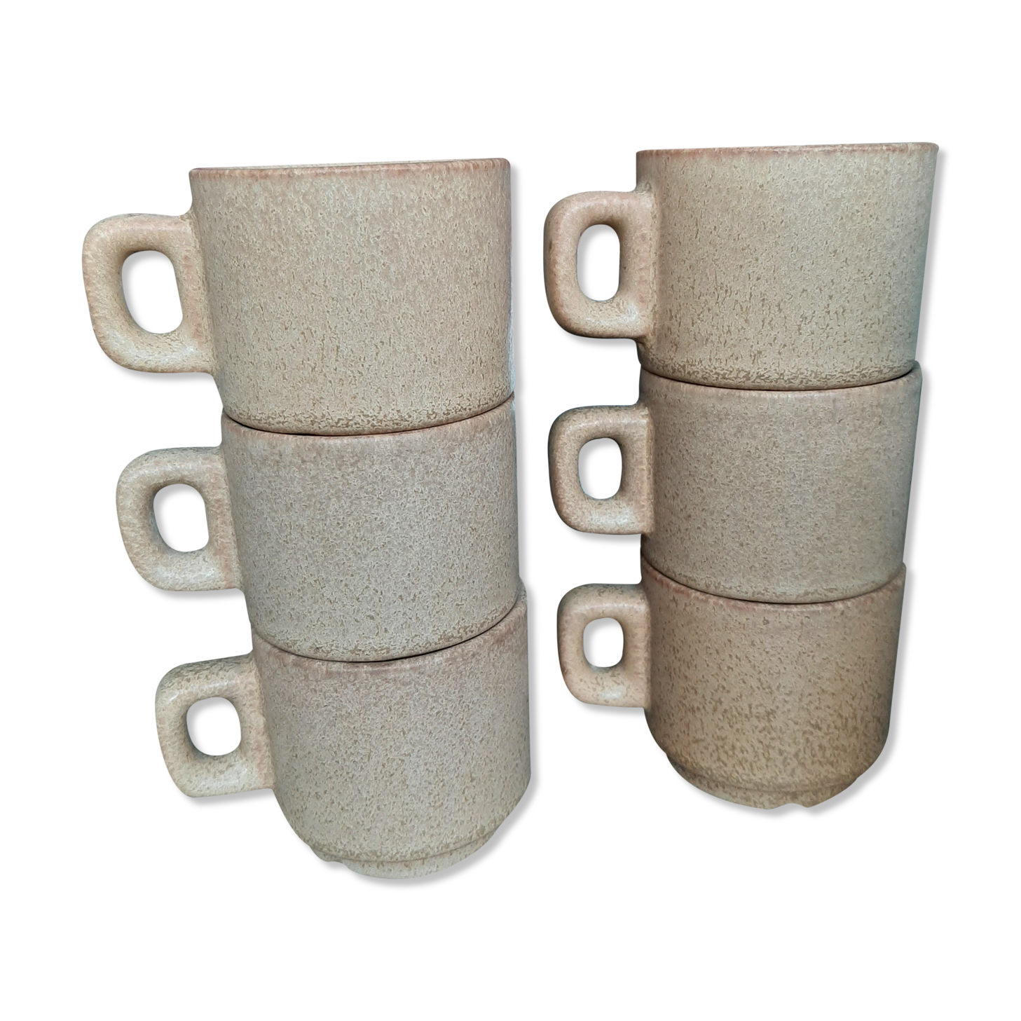 Lot 6 tasses expresso en grès