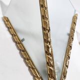 Par de apliques de bronce. España, 1980s.