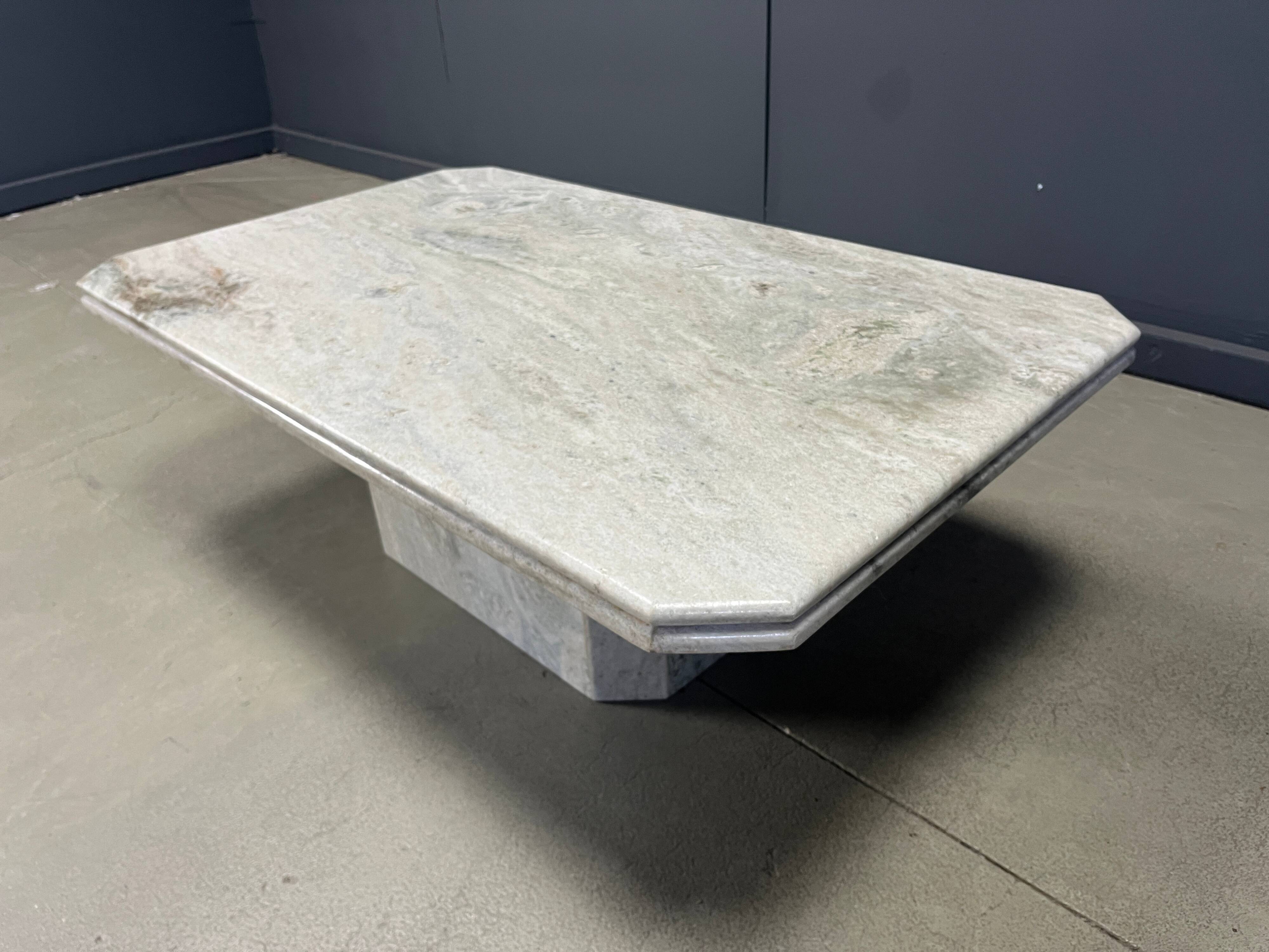 Vintage marble coffee table, 1970s - Italy
