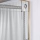 Large brasserie-style mirror with engraved mirrors, France, 1950s