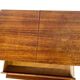 Vintage wooden sewing box/mini commode on wheels