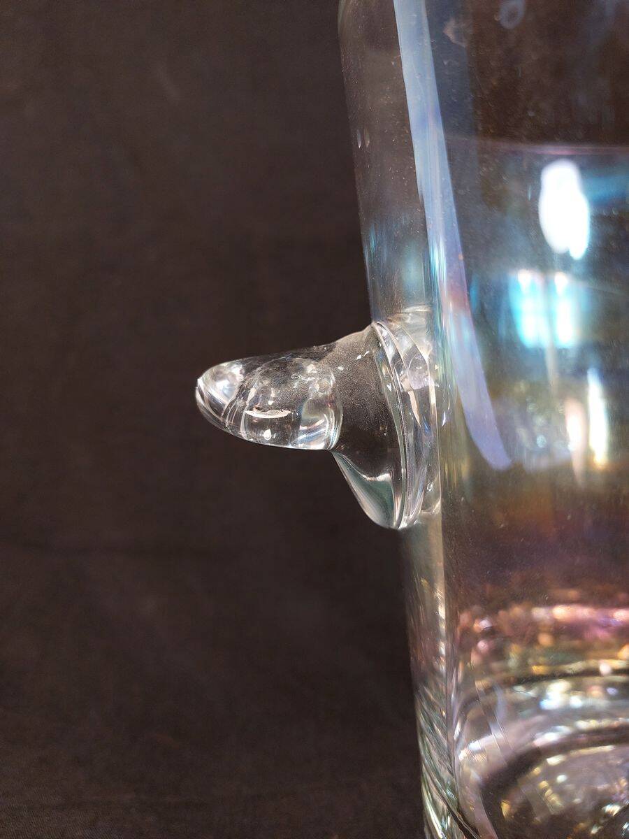 Krosno signed crystal champagne bucket - Poland