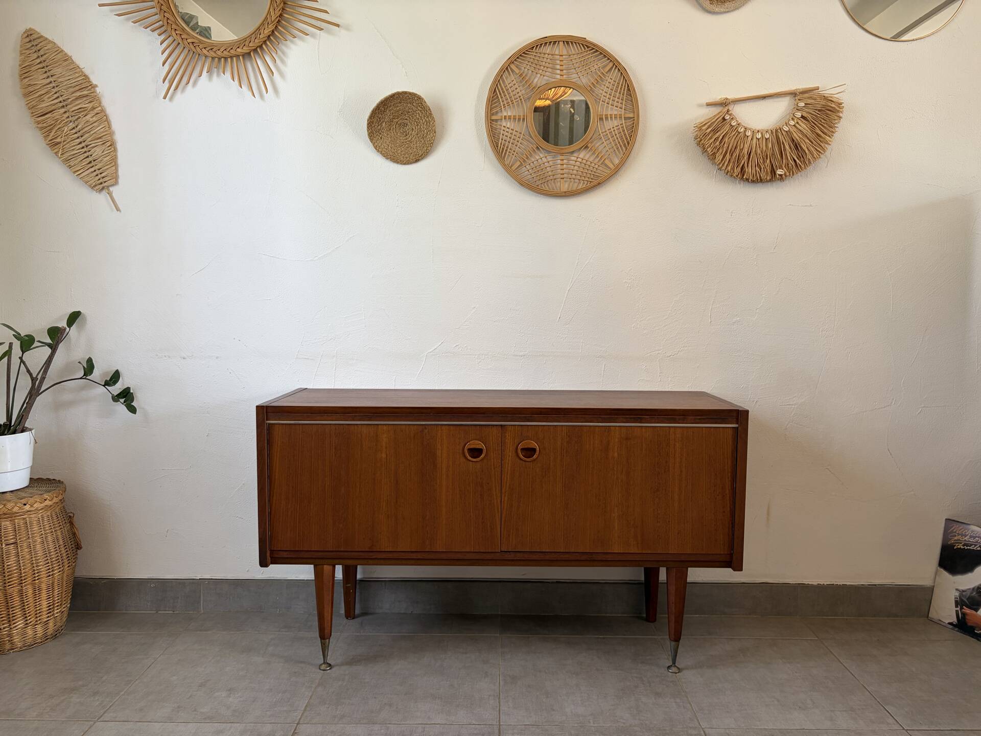 Enfilade scandinave en teck vintage