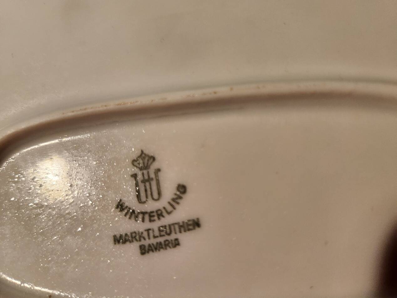 Large oval dish design 70 Winterling Marktleuthen Bavaria