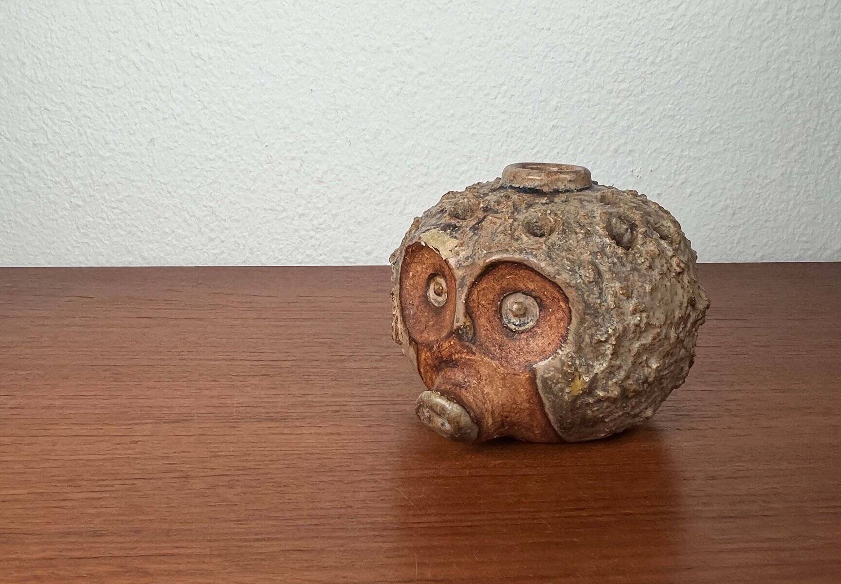 Mid-Century Modern Danish Studio Pottery Hedgehog Candleholder from Sejer Keramik, 1960s
